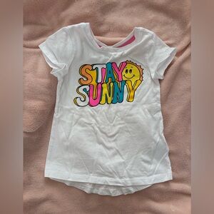Sunny Smiles Kids Tee - White